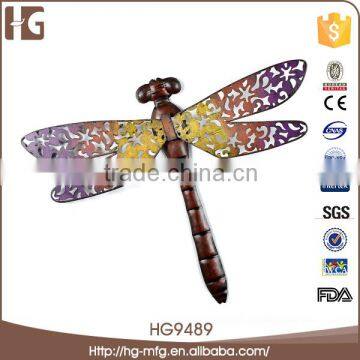 Best dragonfly shape 31x21x8CMH metal wall decor wholesale