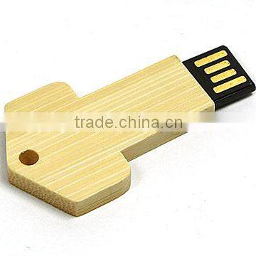 Bulk Promotional Eco Key Shaped Usb Drive Wooden Key Chain photo-3