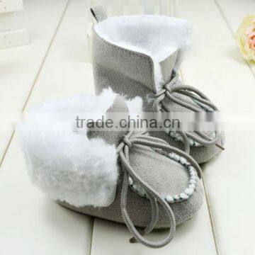 New Hot Baby Shoes Boots Boots Warm Grey Color Baby Toddler Shoes