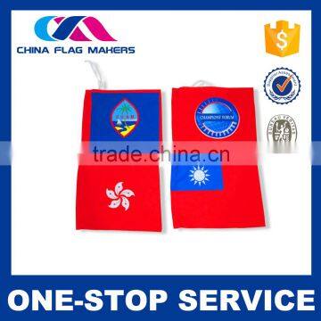 100% Warranty Fashion Style Custom Logo Blue Yellow Red Flag