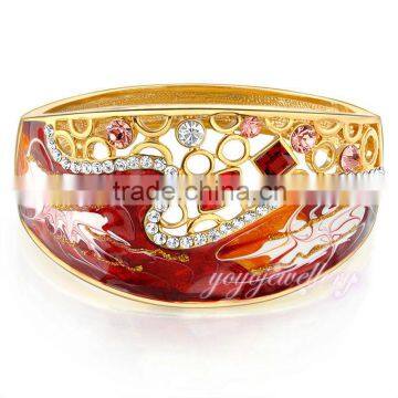 Jewelry rhinestone fashion fake gold hot selling sex bangle