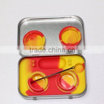 2016 New Fashion 10ml Non-stick Custom Silicone Jar in Metal Box photo-5