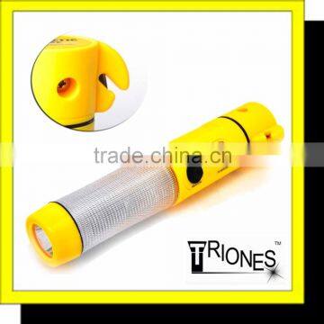 (120337) High Quality Work Light Super Bright multifunction flat plastic flashlight