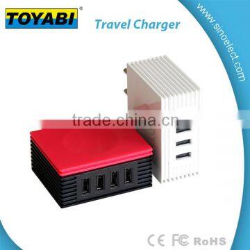 Travel Wall Charger 4 Port USB 5V 4.2A Wall Charger Universal AC Power Adapter With Foldable Plug for Phones photo-3