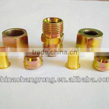 Three pieces for nylon tubing Ring 7 pieces fittings