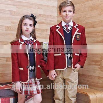 wholesale custom high quality school uniform, primary school uniform, cheap school uniform