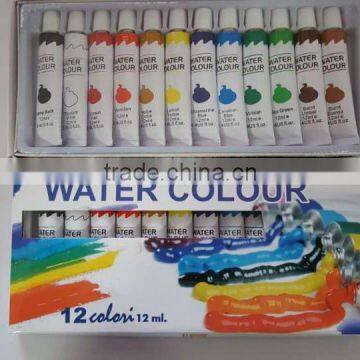 12 colors 12ml water color paint in alum tube