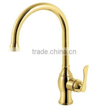 Golden Kitchen Mixer Single Hole