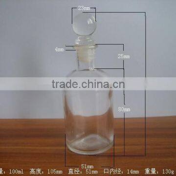 100ml Clear Glass Reed Diffuser Bottle