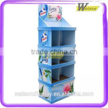 Advertising Paper Corrugate Floor Compartment Display Stand For Coarse Food/Form Light photo-4