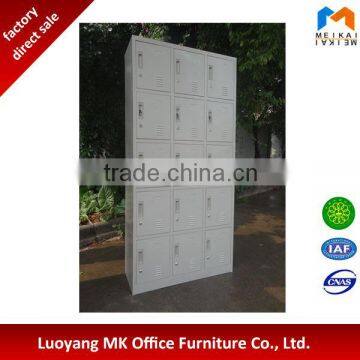 15 door steel locker with knocked down structure