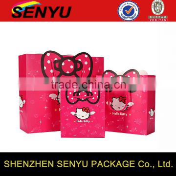 Custom Made Cute Shopping Paper Bags for Clothes Packaging