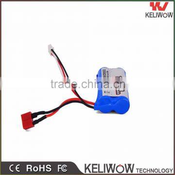 7.4V 1500mAh li-ion car battery for remote control car 1:12 rc car