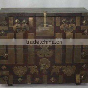 Chinese antique Mongolia suitcase