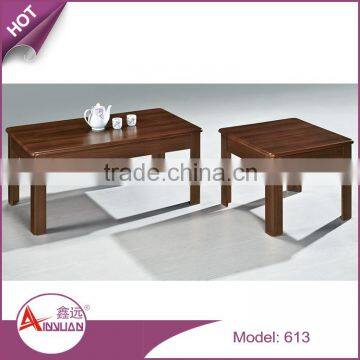 New design living room furniture low price modern mdf wood leisure coffee table set