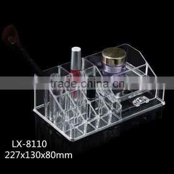 2016 Longshixiang Newest Fahional PS Wholesale Makeup Organizer Transparent Two Drawers Jewel Case photo-2