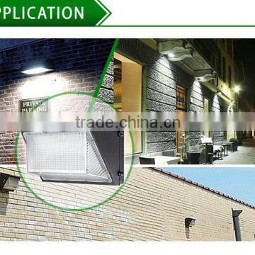 90W 8500lm outdoor LED wall light fixture DLC wall pack