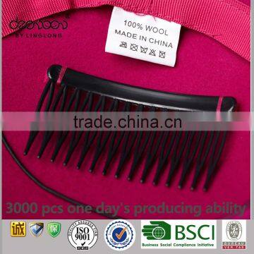 Wool Fascinator Party Hat Women Wholesale Lady Wedding Hat photo-6