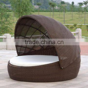 Outdoor furniture beach daybed round