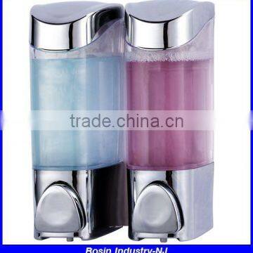 Double Wall Mounted Hospital Alcohol Hand Sanitizer Dispenser With Double Bottles photo-3