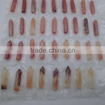 Wholesale Natural Tiger Eye Gems Stones Hexagonal Crystal Amazonite Point Healing Necklaces Earrings Pendant Beads Jewelry photo-4