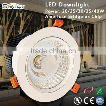 High quality 8inch dimmable COB led downlight led spot ceiling light