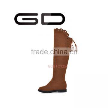 slip-on style and colorful winter season women boots flat factory price