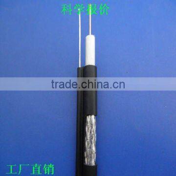 HOT sell RG11u with messenger steel wire coaxial cable