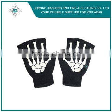 Custom Logo Embroidery Fingerless Gloves