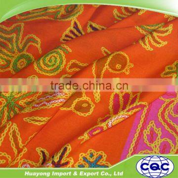 cheap price spun rayon printed fabric