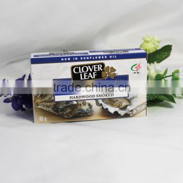 High quality Canned Smoked Oysters in sunflower oil