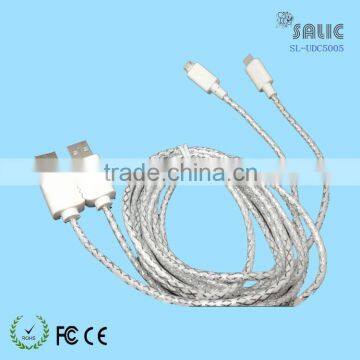 2015 Couples USB Cable Luxurious Lovers Kissing Face 2 in 1 USB Cables For Mobile photo-2