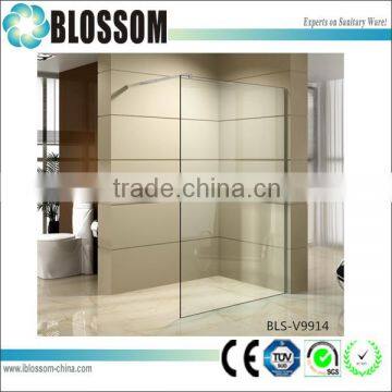 european design semi frameless bathroom tempered glass shower door