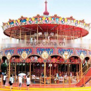 Double deck carousel amusement carousel rides