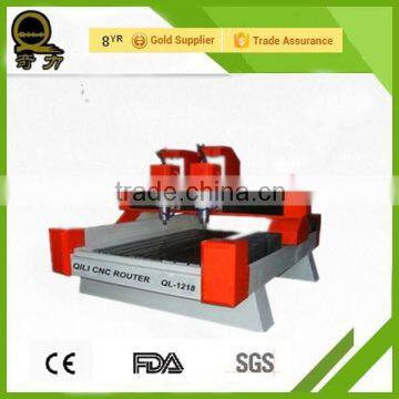 3d stone cutting machine ql-1218 water jet marble cutting machine stone carving cnc router