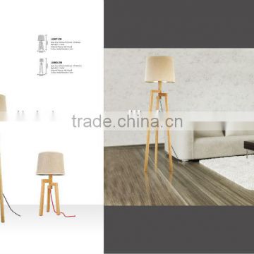 Simple floor light/table plywood lamps LBMT-ZM/LBMD-ZM