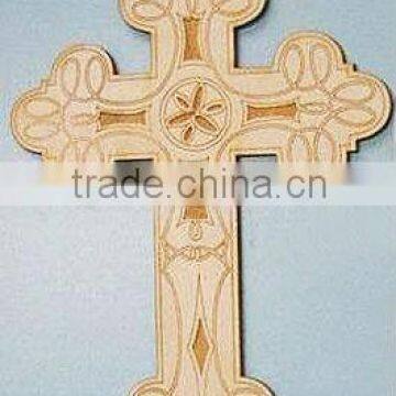 Religious cross(Wooden craft in laser-cutting & engraving)