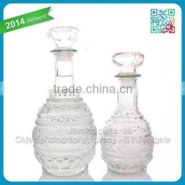 2016 hot-sale glassware wth relief and lid