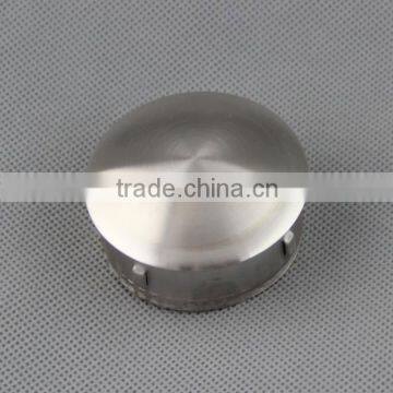 Stainless steel handrail railing solid end cap / handrail pipe end cap dome