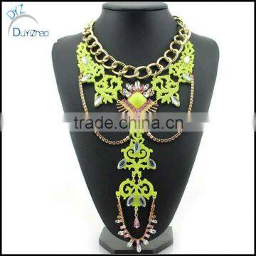 Fashion choker gold necklace