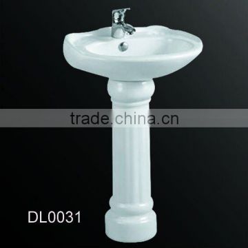 DLO031 ceramic wash basin with pedestal