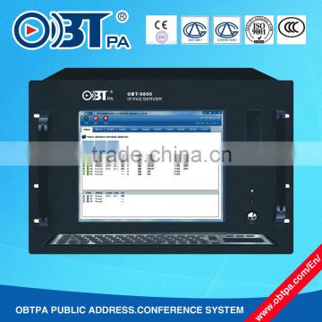 OBT-9800 Digital IP Audio amplifier center controller/IP Main Server software for School