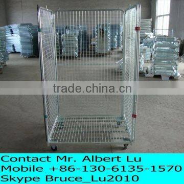 Two Sided Roll Cage For Warehouse Storage