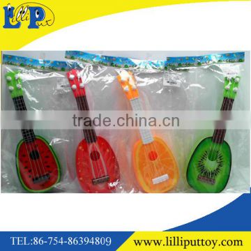 2016 new product musical colorful fruit guitar watermelon strawberry orange and kimi design guitar for kid