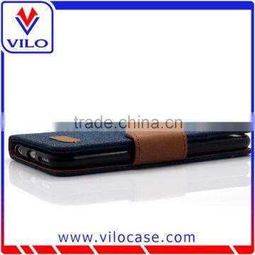High Quality Jean Cloth Leather Case for IPhone 6S, Flip Stand Phone Cover for IPhone 6s photo-5
