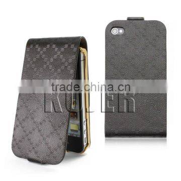 Premium Leather Mobile Phone Case for iPhone 4/4S