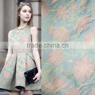 China Stock selling polyester dobby satin fabric, jacquard design