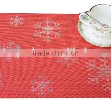 Red Color Festive PVC Placemat with Good Quality