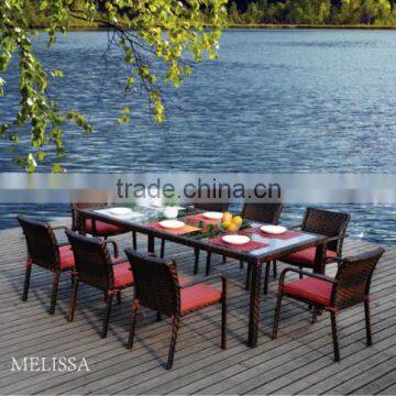 2016 HOT ON SALE fashion outdoor garden furniture rattan dining set