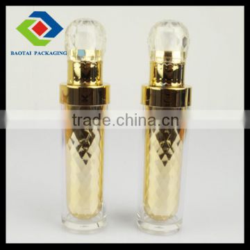 the latest 50ml transparet bottle container,shiny gold cosmetic spray bottle